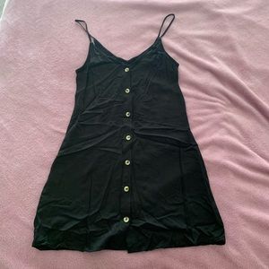 Black dress with buttons